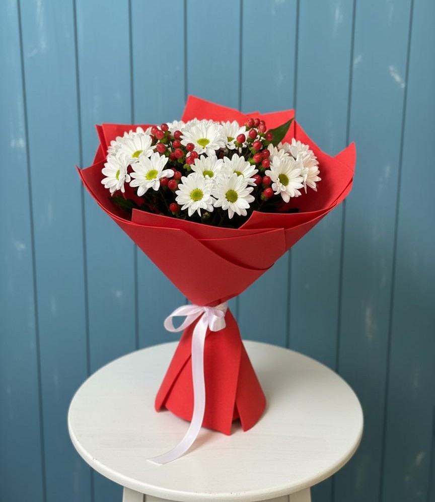 Букет цветов из: Хризантемы в Александровске