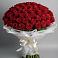 Букет 101 Красная роза Блэк Мэджик в Александровске