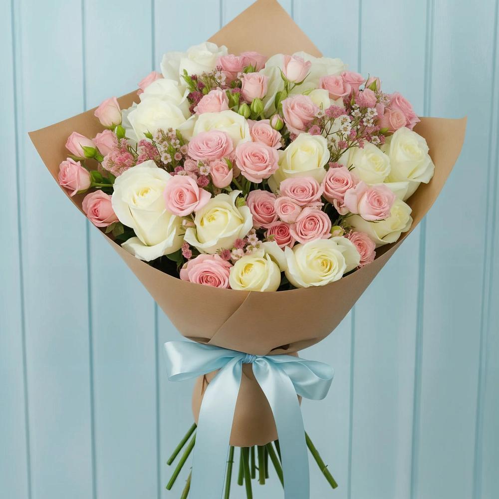 Букет цветов из: Розы в Александровске