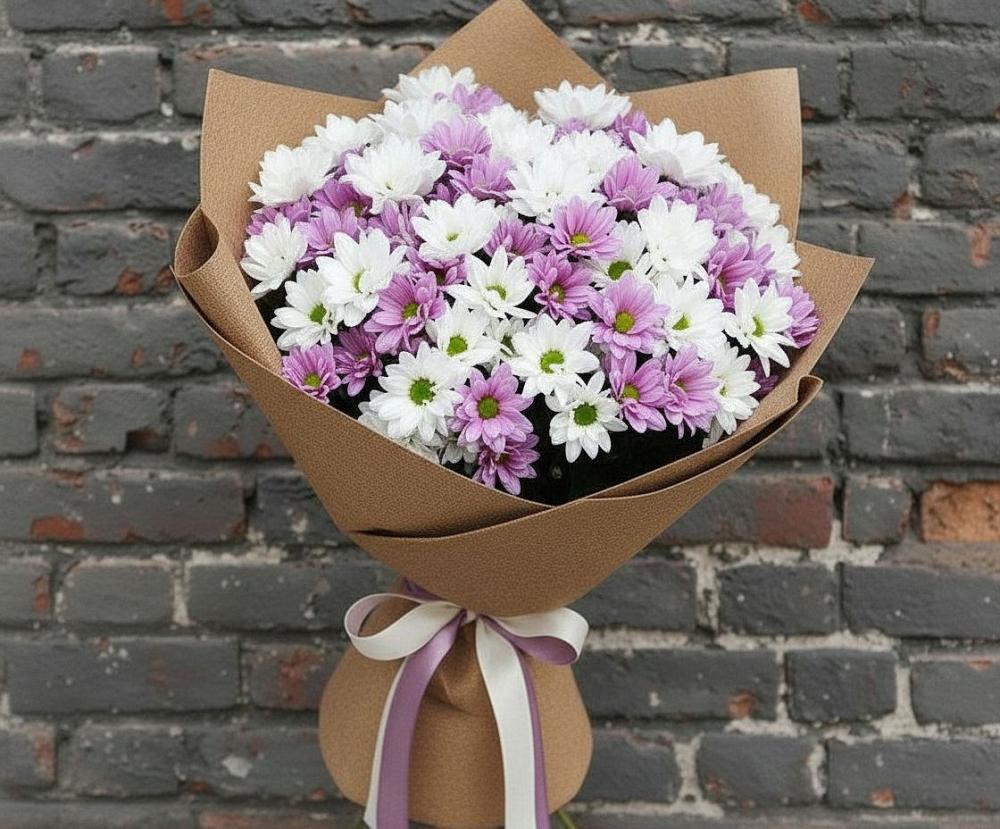 Букет цветов из: Хризантемы в Александровске