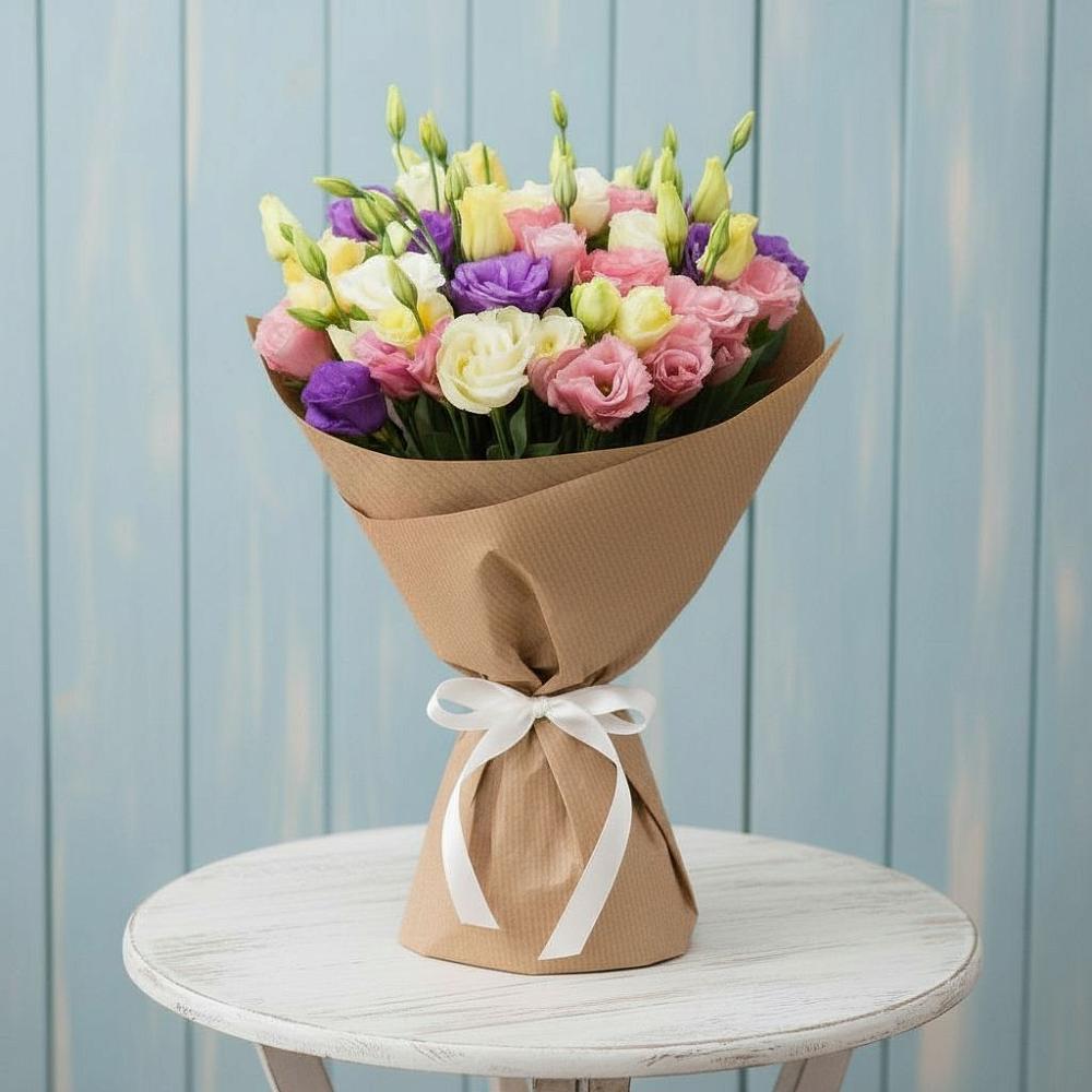 Букет цветов из: Лизиантусы в Александровске