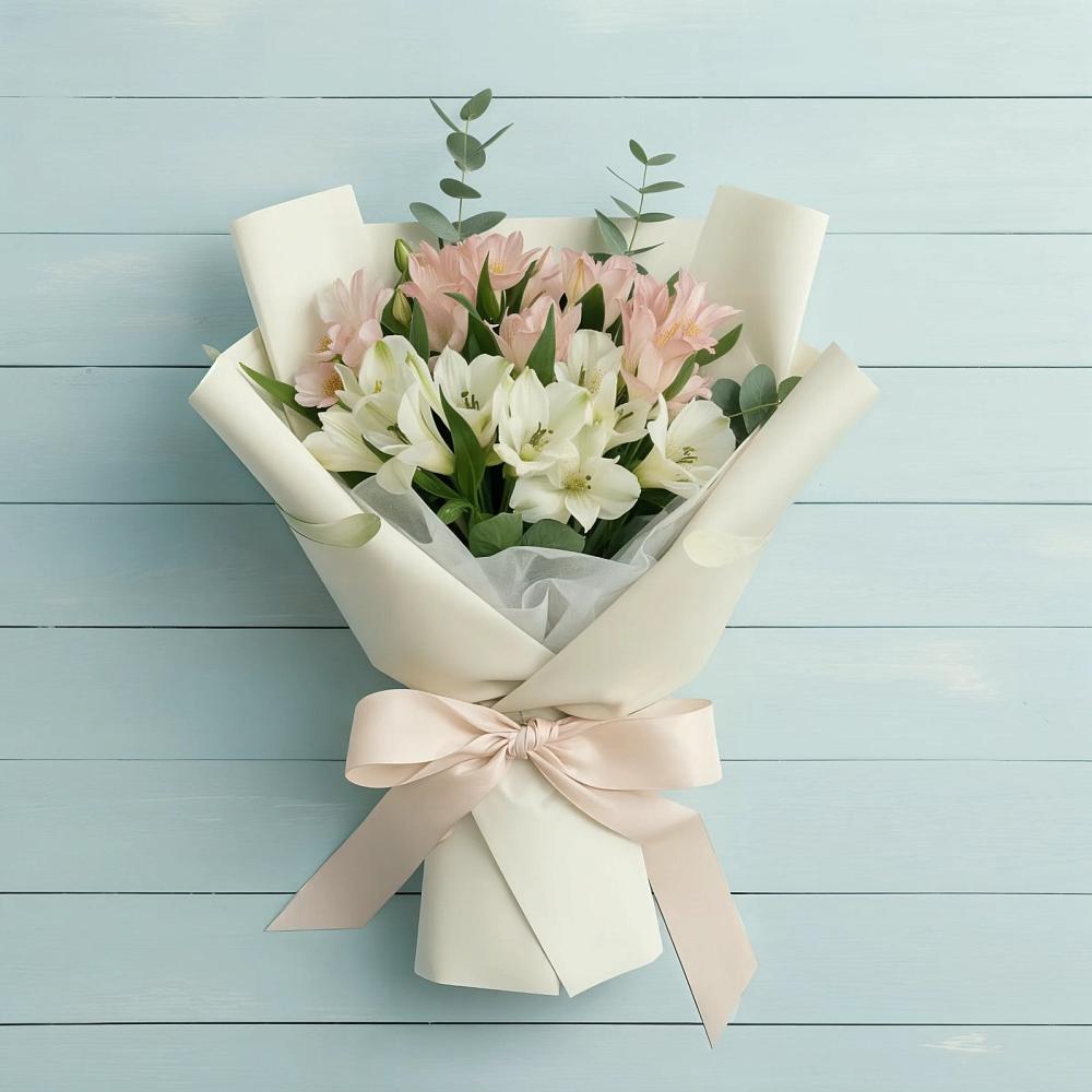 Букет цветов из: Альстромерии в Александровске