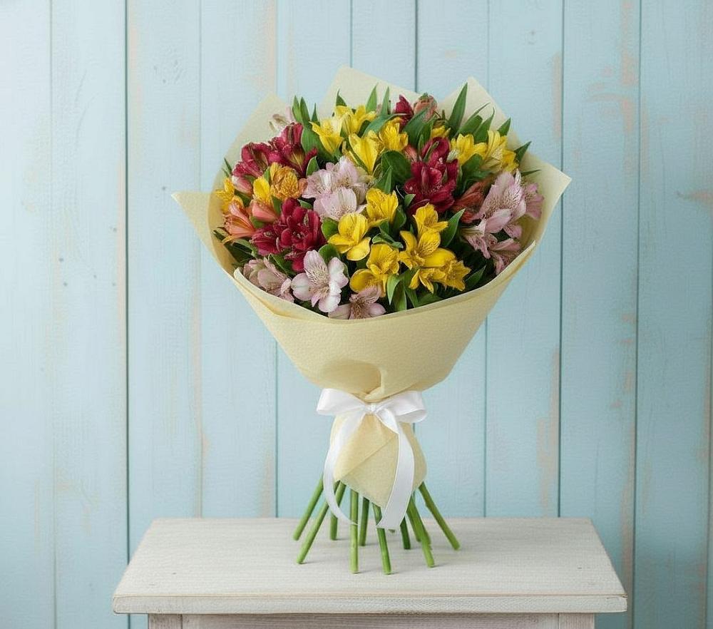 Букет цветов из: Альстромерии в Александровске