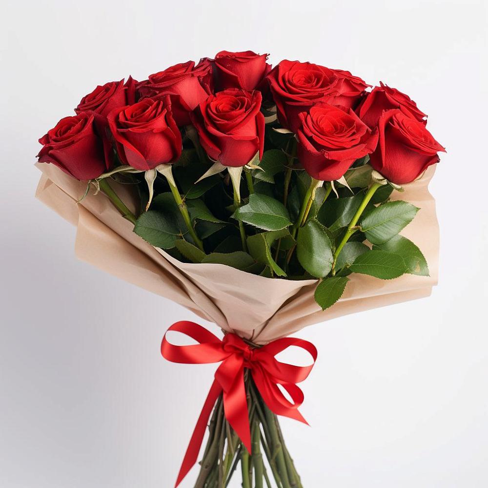 Букет 11 Красных роз Эдлесс Лав в Александровске